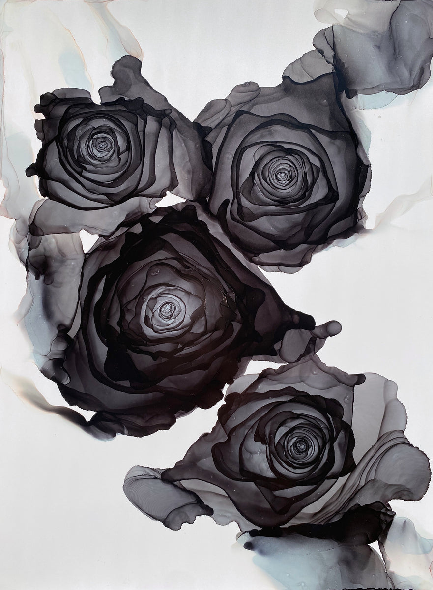 PAINTING ROSES using negative painting techniques ONLINE ZOOM WORKSHOP Sat  Feb 5th 2022 10am-12pm (est) — WatercolorArtisan